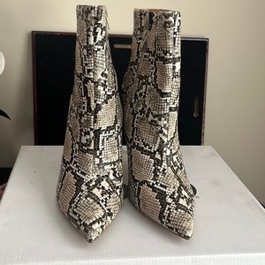 NEW express animal print booties size 10